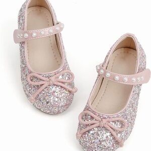 Amazon Sparkly Kids Dress Shoes with Pearls